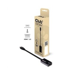 Club3D Adaptér aktivní mini DisplayPort 1.4 na HDMI 2.0b, HDR (M/F), 16cm