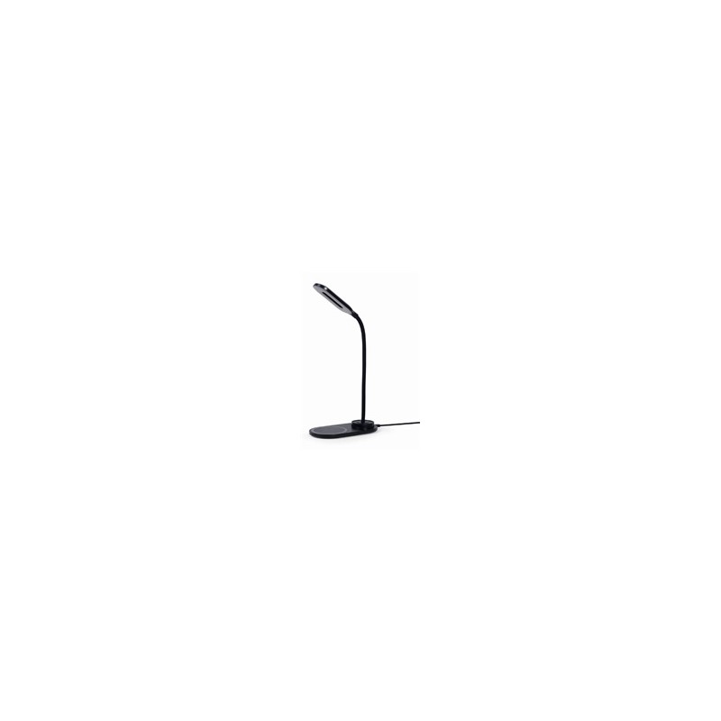 GEMBIRD Bezdrátová QI nabíječka, 10W, s LED lampičkou, černá