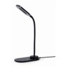 GEMBIRD Bezdrátová QI nabíječka, 10W, s LED lampičkou, černá