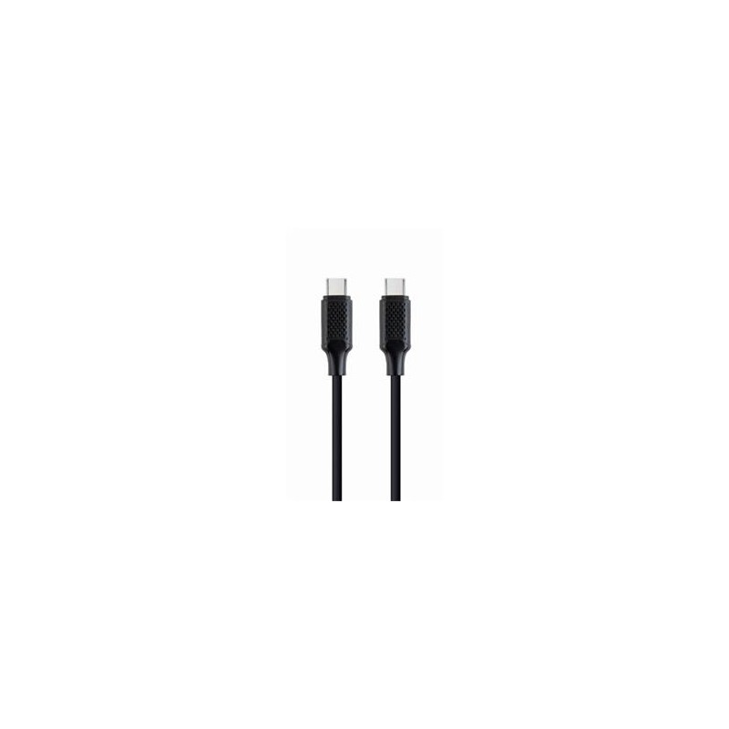 GEMBIRD Kabel USB PD (Power Delivery), 60W, Type-C na Type-C kabel (CM/CM), 1,5m, datový a napájecí, černá
