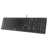 GENIUS Klávesnice Slimstar K500 Education, Bez písmen, Drátová USB, černá