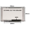 LCD PANEL 15,6" FHD 1920x1080 30PIN MATNÝ IPS / BEZ ÚCHYTŮ 77030215