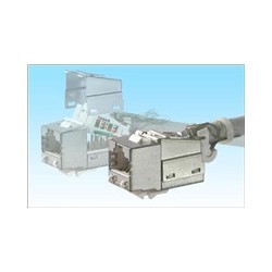 Keystone LEXI-Net Cat6A, STP, samozářezový, stříbrný s vyvazovacím očkem