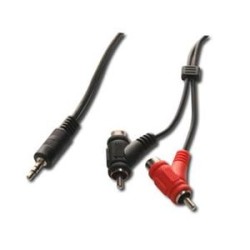 PremiumCord Kabel Jack 3.5mm-2xCINCH+2xCINCH M/M 2m KJACKCINA2