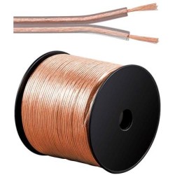 PremiumCord Kabely na propojení reprosoustav 99,9% měď 2x0,75mm2 1m KJPR03