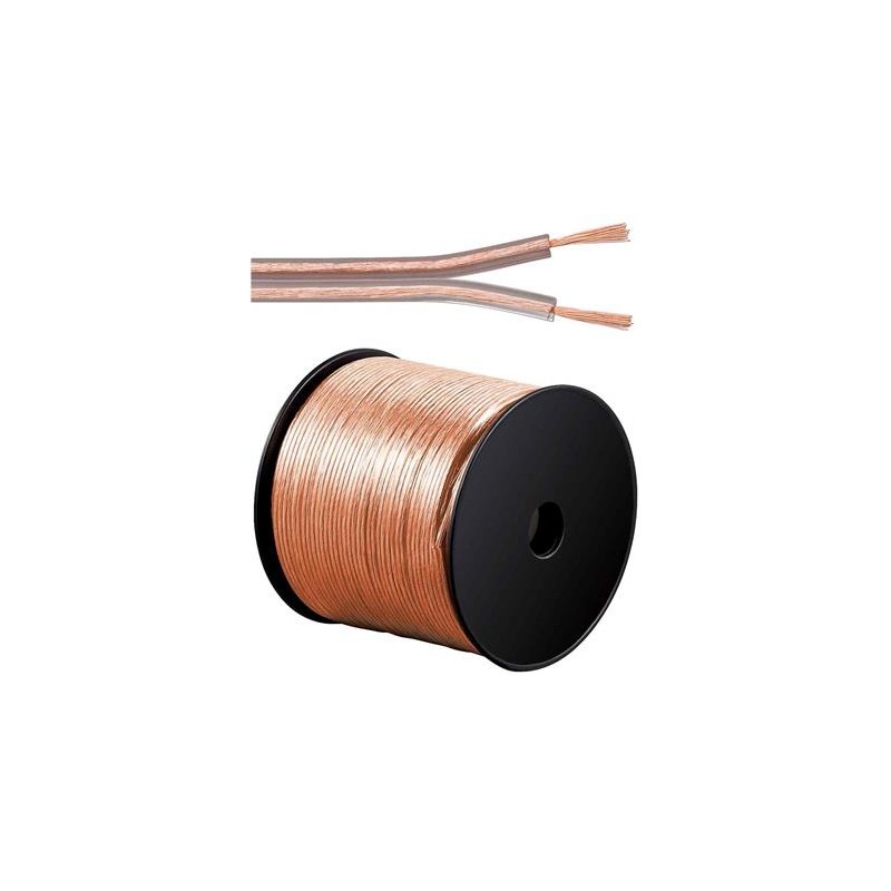 PremiumCord Kabely na propojení reprosoustav 99,9% měď 2x0,75mm2 1m KJPR03