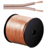 PremiumCord Kabely na propojení reprosoustav 99,9% měď 2x0,75mm2 1m KJPR03