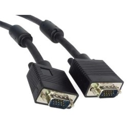 PREMIUMCORD Kabel VGA propojovací 25m (SVGA, HD15M/M, dvojité stínění, feritová jádra)