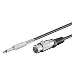 PremiumCord Kabel Jack 6.3mm-XLR M/F 6m KJACKXLR01