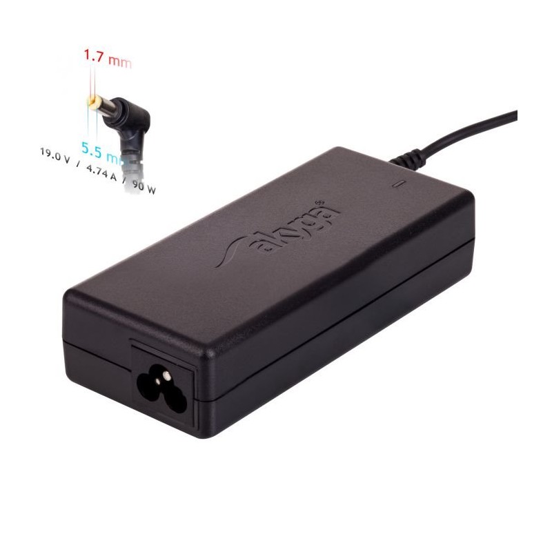 Akyga Nabíječka na notebook 19V/4.74A/90W 5.5x1.7mm pro ACER