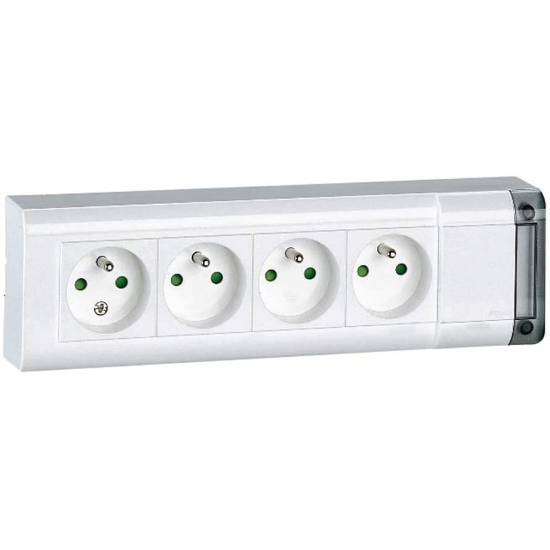 LEGRAND zásuvkový blok 4x2P+T - bez kabelu 50610