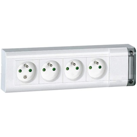 LEGRAND zásuvkový blok 4x2P+T - bez kabelu 50610