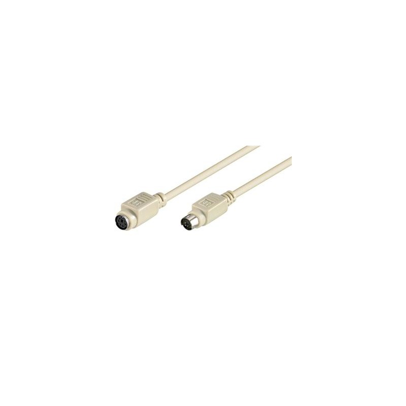PremiumCord Kabel prodluž. kláv. PS/2 5m