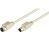 PremiumCord Kabel prodluž. kláv. PS/2 5m