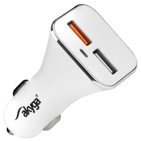 Akyga nabíjecka 2xUSB 5-12 V/3.0 A 18W Quick Charge 3.0