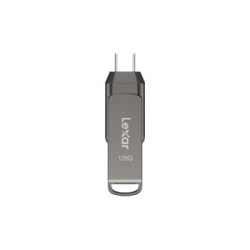Lexar flash disk 128GB - JumpDrive D400 Dual USB-C & USB-A 3.1 (čtení až 130MB/s)
