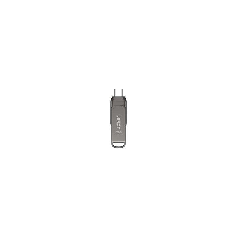 Lexar flash disk 128GB - JumpDrive D400 Dual USB-C & USB-A 3.1 (čtení až 130MB/s)