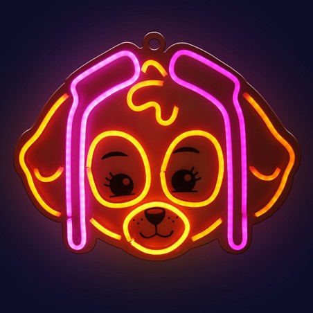 Dekorativní LED neon Tlapková patrola - Skye