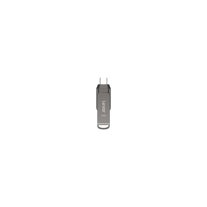Lexar flash disk 64GB - JumpDrive D400 Dual USB-C & USB-A 3.1 (čtení až 130MB/s)