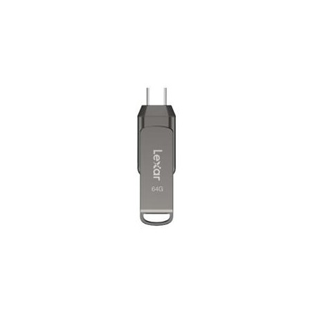 Lexar flash disk 64GB - JumpDrive D400 Dual USB-C & USB-A 3.1 (čtení až 130MB/s)