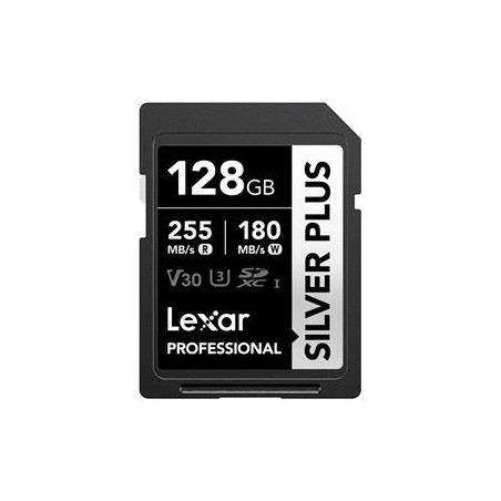 Lexar paměťová karta 128GB Professional SILVER PLUS SDXC™ UHS-I, čtení/zápis: 205/150MB/s