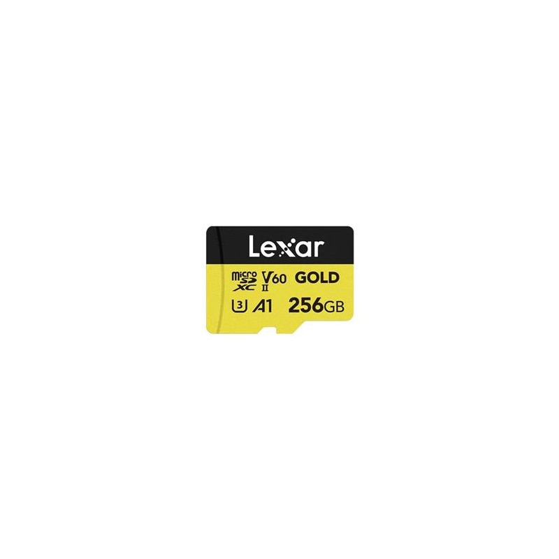 Lexar paměťová karta 256GB GOLD microSDXC™ UHS-II (čtení/zápis: 280/180MB/s)