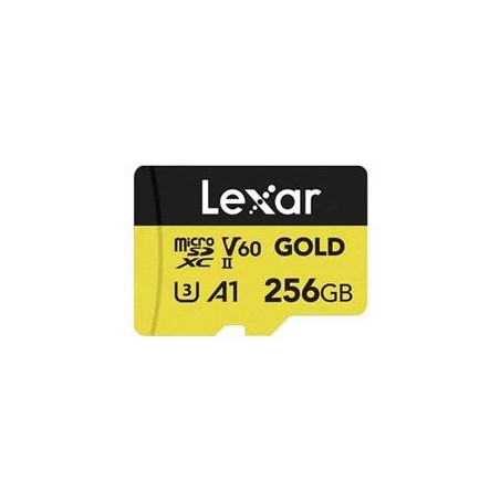 Lexar paměťová karta 256GB GOLD microSDXC™ UHS-II (čtení/zápis: 280/180MB/s)