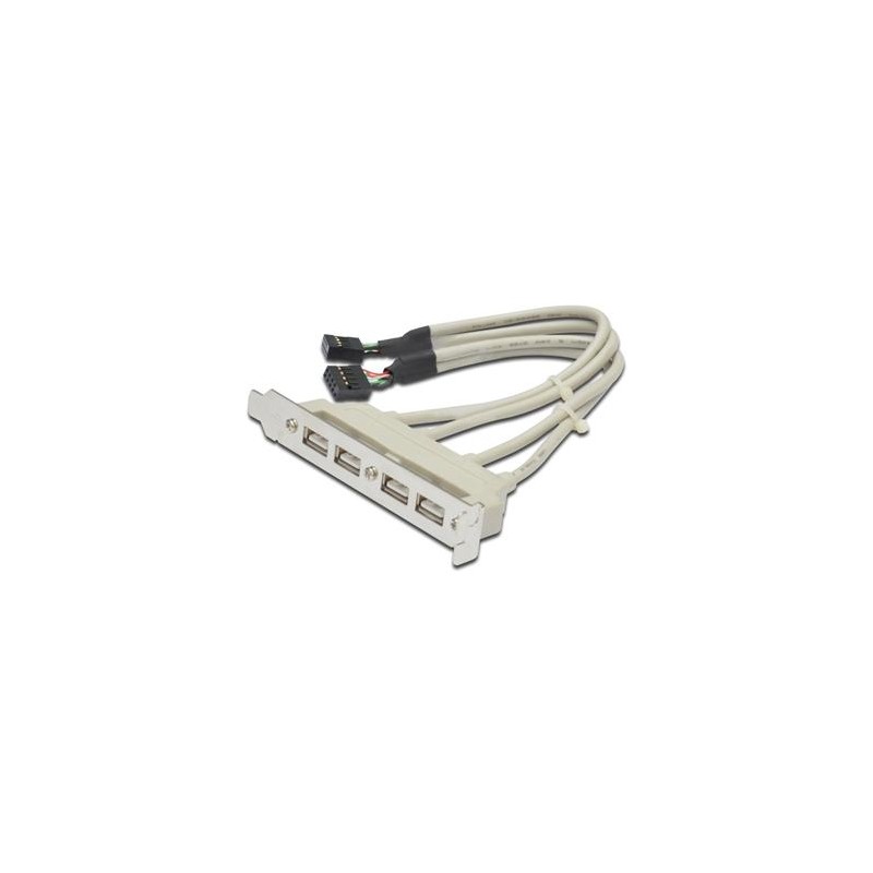 PremiumCord USB vývod z MB na záslepku (4x typ A) spec. zapojení