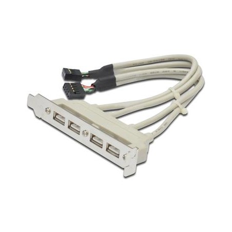 PremiumCord USB vývod z MB na záslepku (4x typ A) spec. zapojení