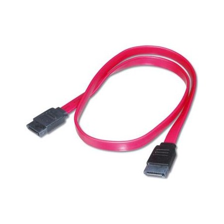 PremiumCord 1,0m datový kabel SATA 1.5/3.0 GBit/s červený