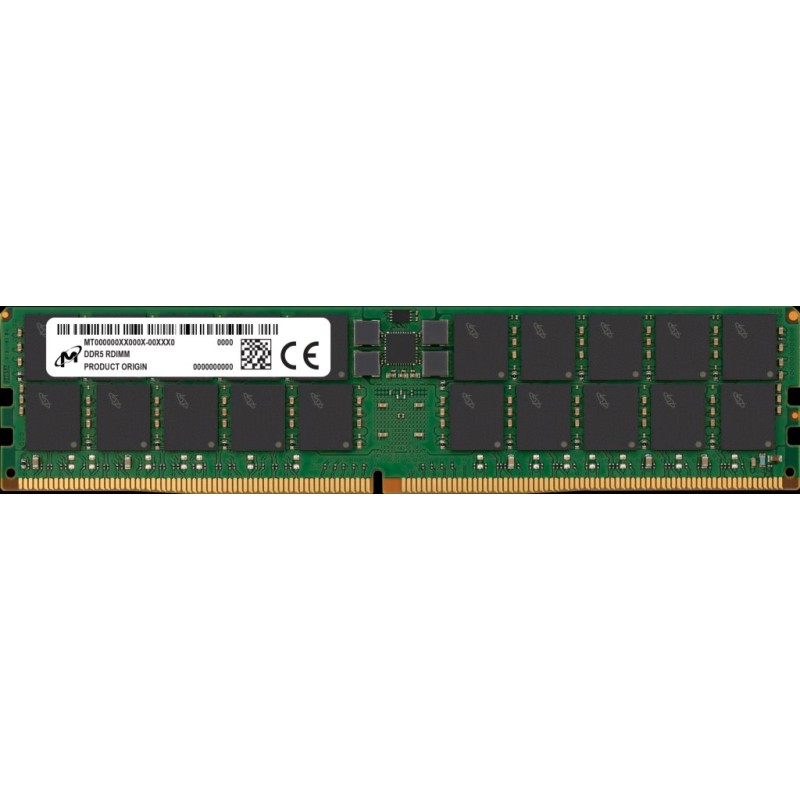 Micron DDR5 RDIMM 96GB 2Rx4 5600 CL46 (24Gbit) (Single Pack) MTC40F204WS1RC56BR