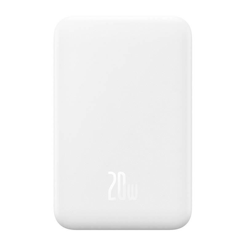 Baseus power banka Mini s bezdrátovým nabíjením 5000 mAh 20W USB-C bílá