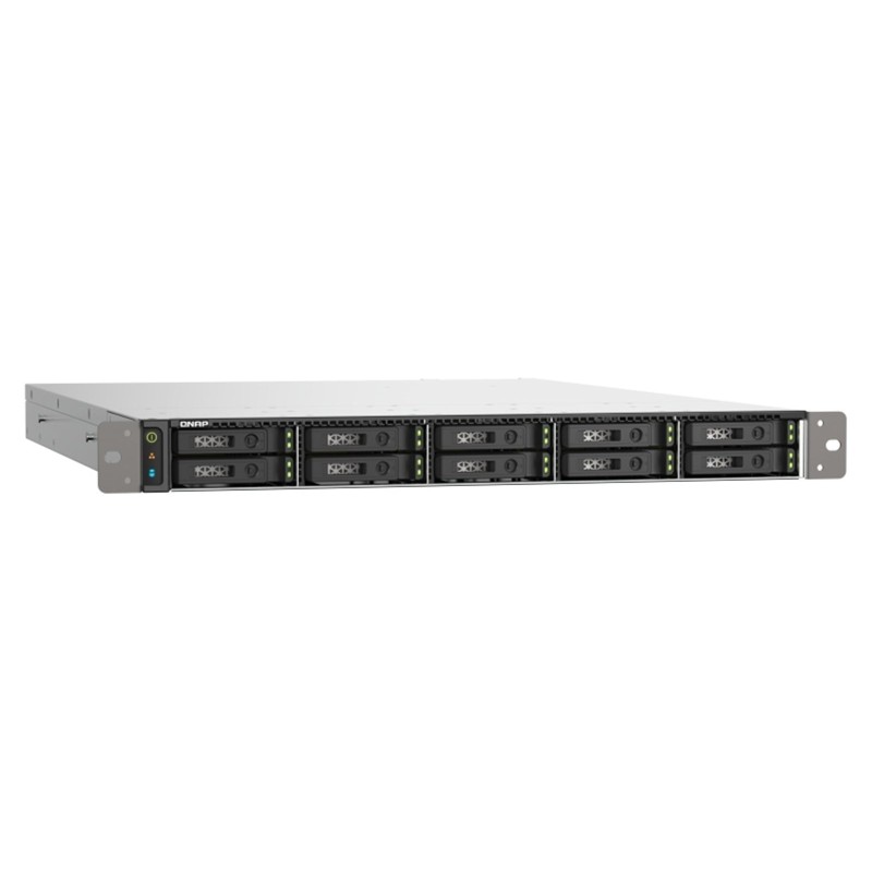QNAP TS-h1090FU-7302P-256G (AMD EPYC, 256GB ECC RAM, 10x 2,5" U.2/ SATA, 2x PCIe, 2x 2,5GbE, 2x25GbE)