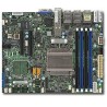 SUPERMICRO FlexATX MB Xeon D-1518 (4-core), 4x DDR4 ECC reg DIMM,4xSATA,2x PCI-E 3.0 x8, M.2, 6x1GbE+2x10GbE SFP… MBDX10SDVTP8FO