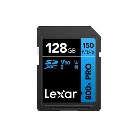 Lexar paměťová karta 128GB Professional 800x SDXC™ UHS-I, čtení/zápis: 45/150MB/s