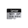 Lexar paměťová karta 512GB High-Performance Silver Plus microSDXC™ UHS-I (čtení/zápis: 205/150MB/s)