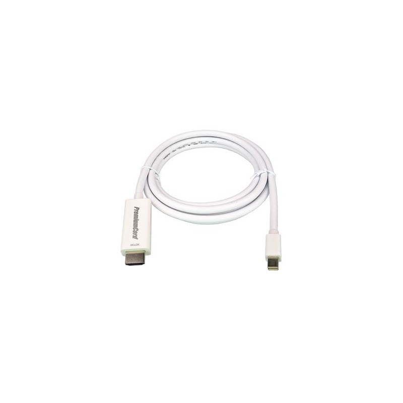 PremiumCord mini DisplayPort 1.2 na HDMI 2.0 kabel pro rozlišení 4Kx2K@60Hz, 3m