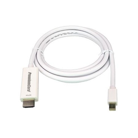 PremiumCord mini DisplayPort 1.2 na HDMI 2.0 kabel pro rozlišení 4Kx2K@60Hz, 3m