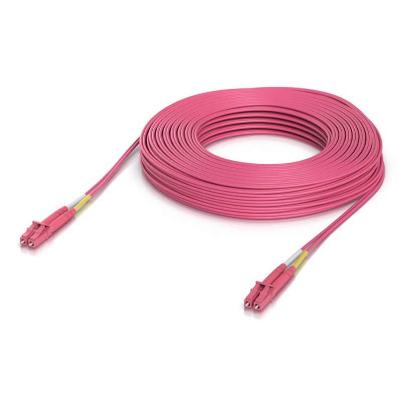Ubiquiti OM4 Duplex LC UPC Fiber Patch Cable, 100G, 30m