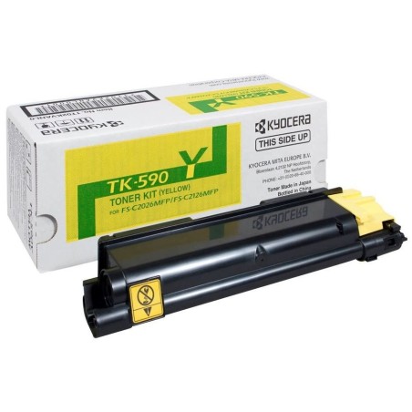 Kyocera Toner yellow na 5 000 A4 (při 5% pokrytí),pro ECOSYS P6026cdn,M6026/6526cdn/cidn TK590Y