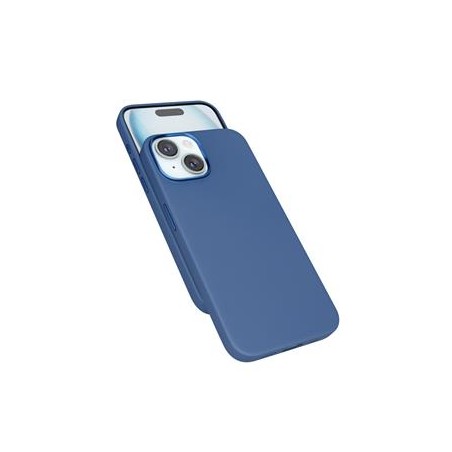 Epico Mag+ kožený kryt iPhone 15 - modrá