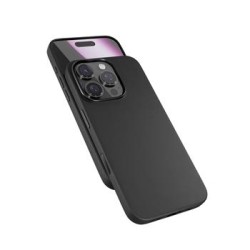 Epico Mag+ kožený kryt iPhone 16 Pro - černá