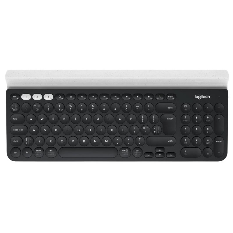 Logitech K780 Multi-Device Wireless Keyboard - DARK GREY/SPECKLED WHITE - UK - INTNL