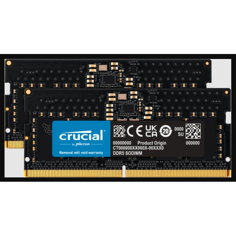Crucial DDR5 16GB (2x8GB) SODIMM 4800MHz CL40