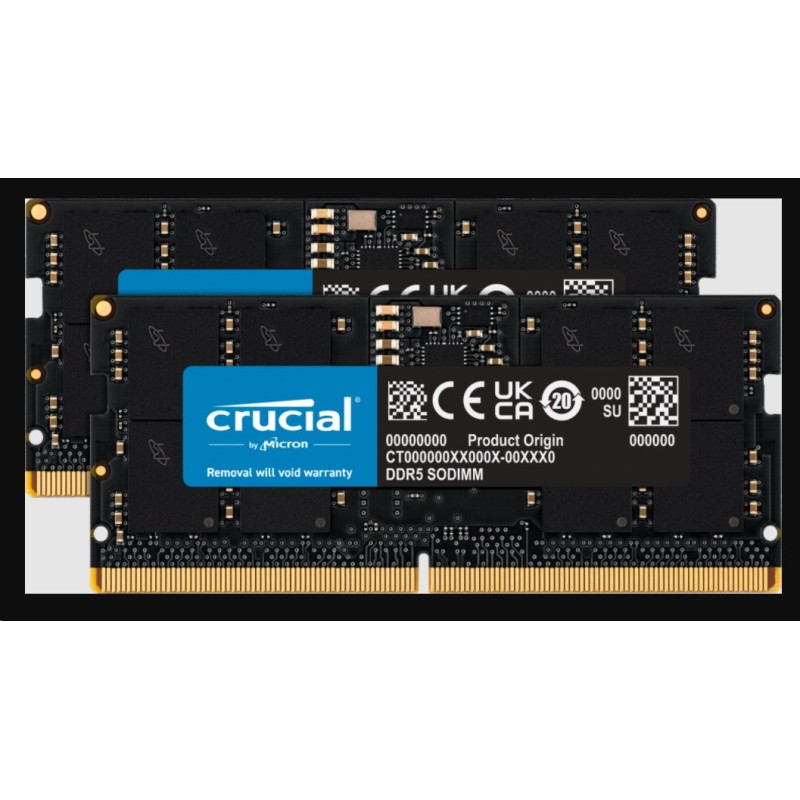 Crucial DDR5 32GB (2x16GB) SODIMM 4800MHz CL40
