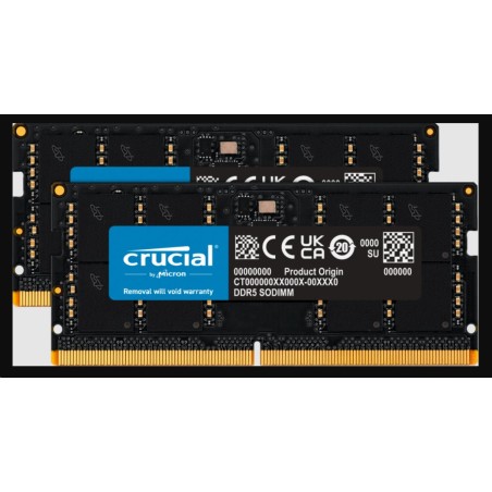 Crucial DDR5 64GB (2x32GB) SODIMM 4800MHz CL40