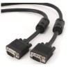 Gembird kábel VGA HD15 (M) na VGA HD15 (M) Premium, tienený, 2 x feritové jadrá, 30 m,čierny
