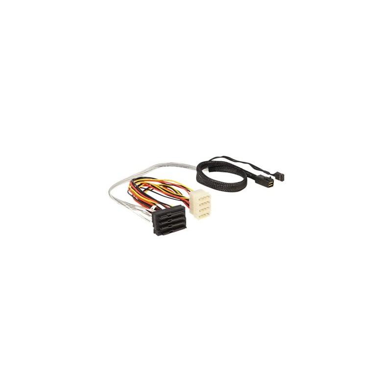 ARECA int. miniSAS HD SFF-8643 to 4x SAS SFF-8482, 0,5m