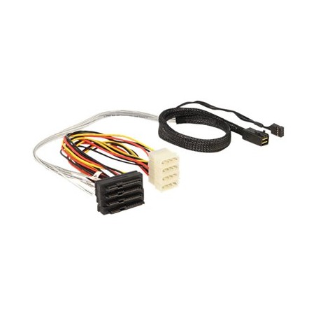 ARECA int. miniSAS HD SFF-8643 to 4x SAS SFF-8482, 0,5m