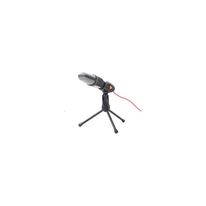 Gembird mikrofón, 3.5 mm jack, s držiakom a stojanom, všesmerový, kondenzátorový